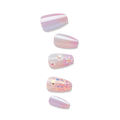 Impress Premium No Glue Fake Press On Nails - Portal | 3D & Jewel Design,  Purple, Medium, Coffin, Manicure