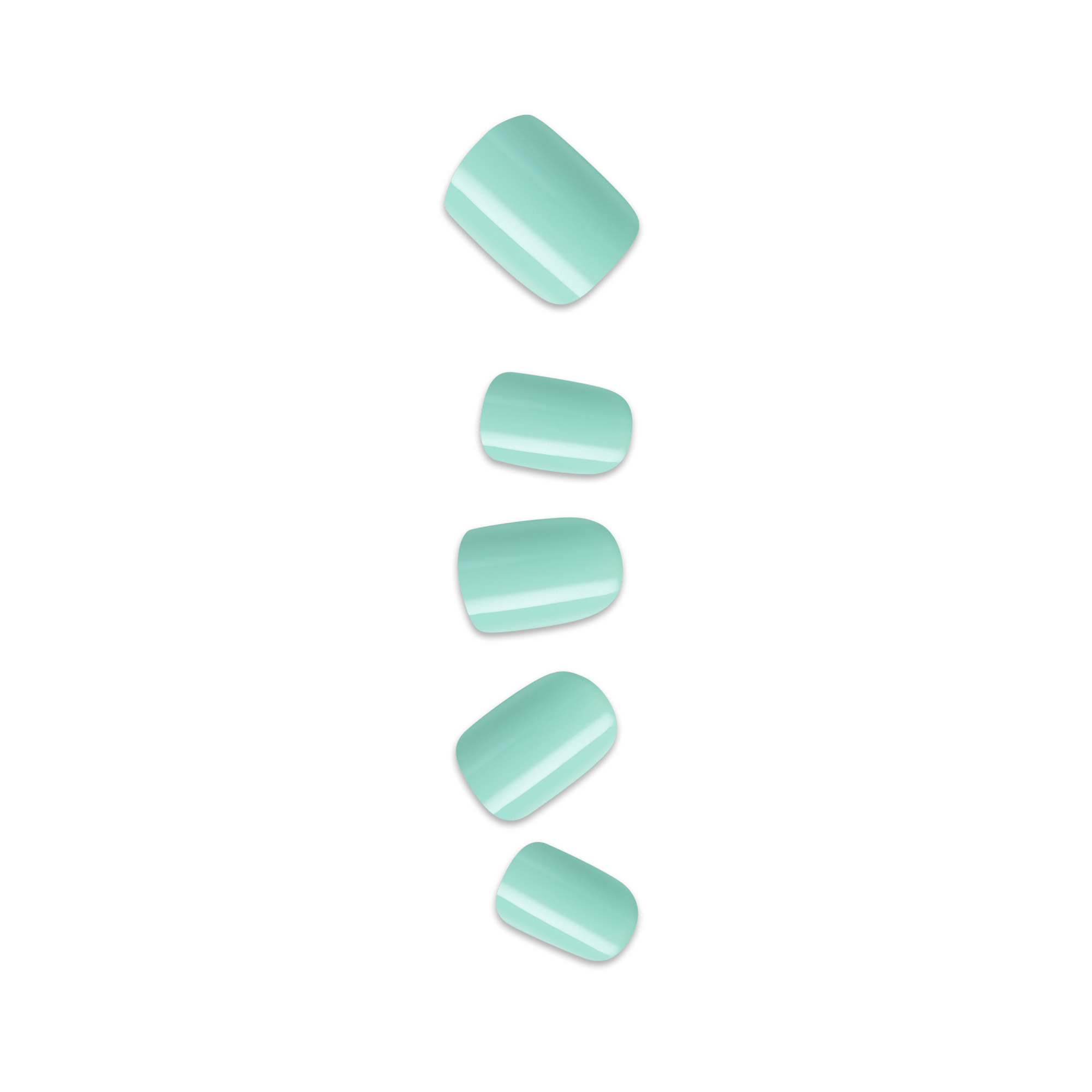 Impress Color No Glue Fake Press On Nails - Get Closer | Solid, Green, Short, Squoval, Manicure