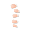 Impress French No Glue Fake Press On Nails - Ideal | French Tips, White & Neutral, Medium, Coffin, Manicure