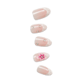 Impress Premium No Glue Fake Press On Nails - Couture-geous | 3D & Jewel French, Pink, Medium, Almond, Manicure