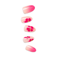 Impress Design No Glue Fake Press On Nails - Summer Spell | 3D & Jewel Design, Pink, Medium, Almond, Manicure
