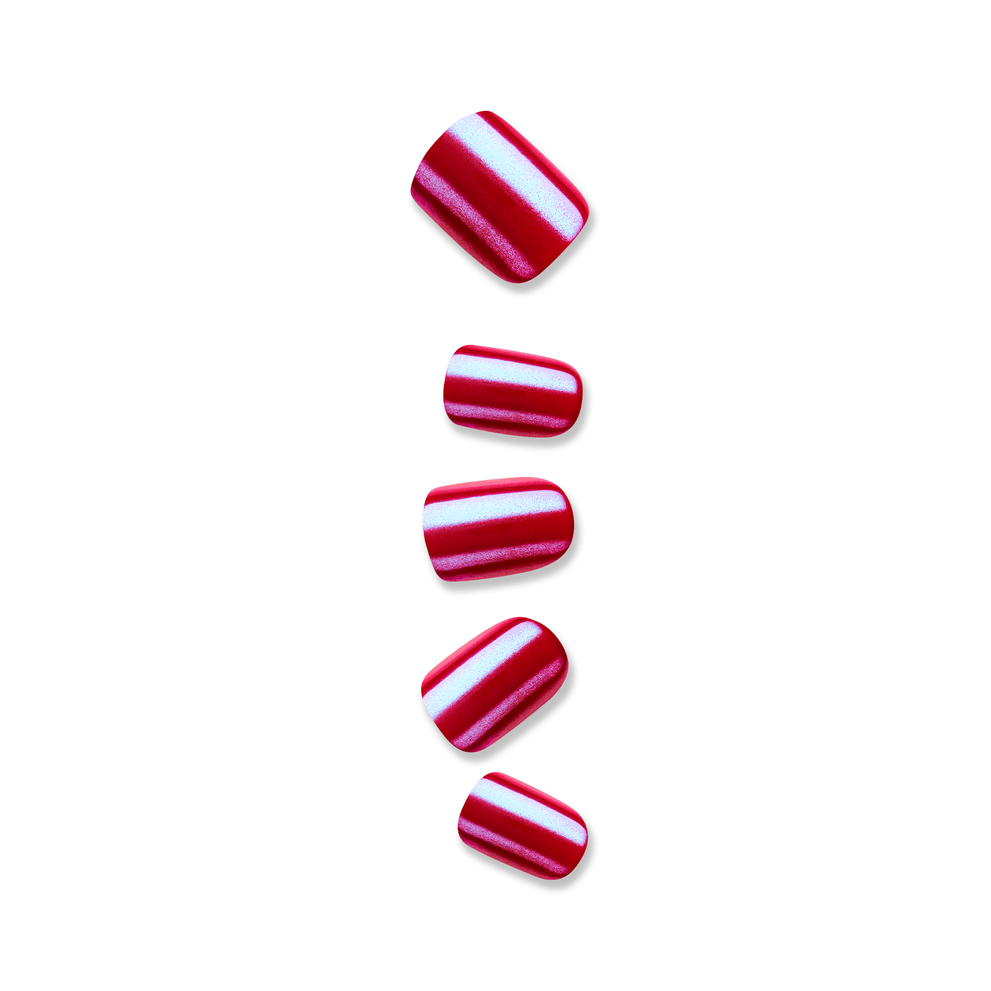 colorFX by Impress No Glue Fake Press On Nails - This City | Solid, Red, Short, Squoval, Manicure