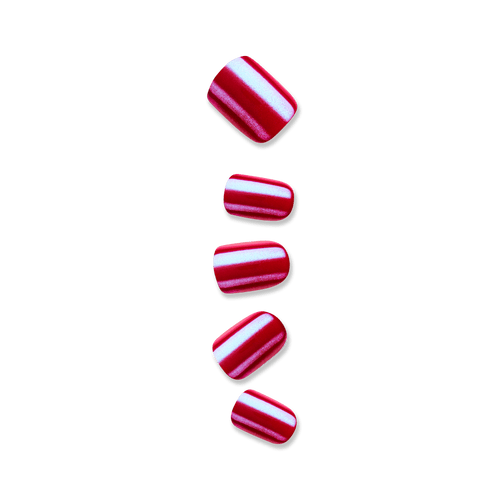 colorFX by Impress No Glue Fake Press On Nails - This City | Solid, Red, Short, Squoval, Manicure