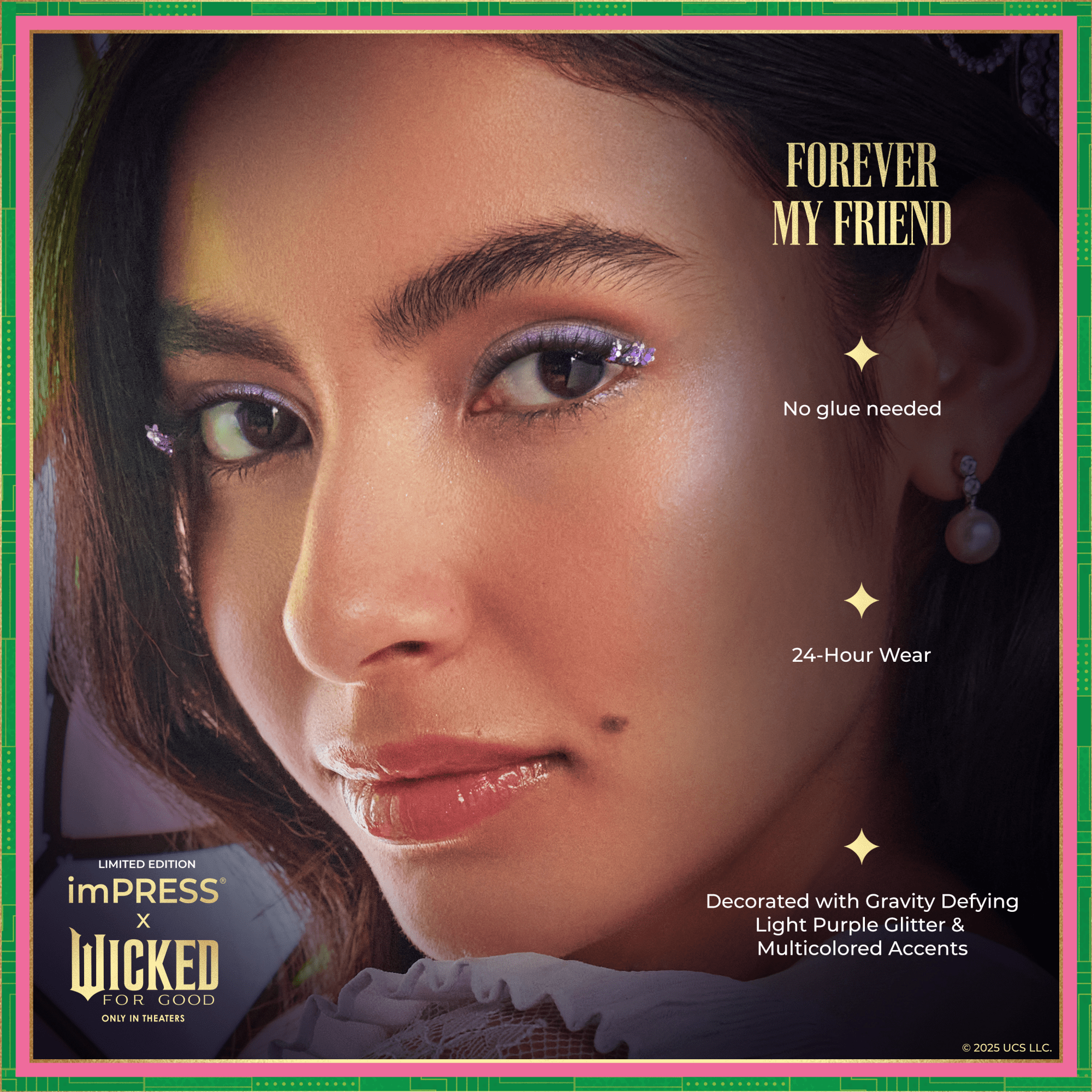 Impress X WICKED: FOR GOOD | Forever My Friend | 12 Lash Clusters, 8mm-10mm