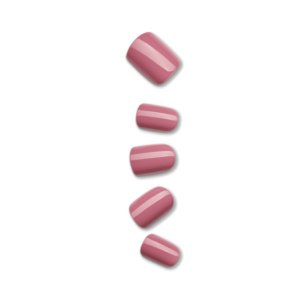 Impress Color No Glue Fake Press On Nails - Petal Pink | Solid, Pink, Short, Squoval, Manicure