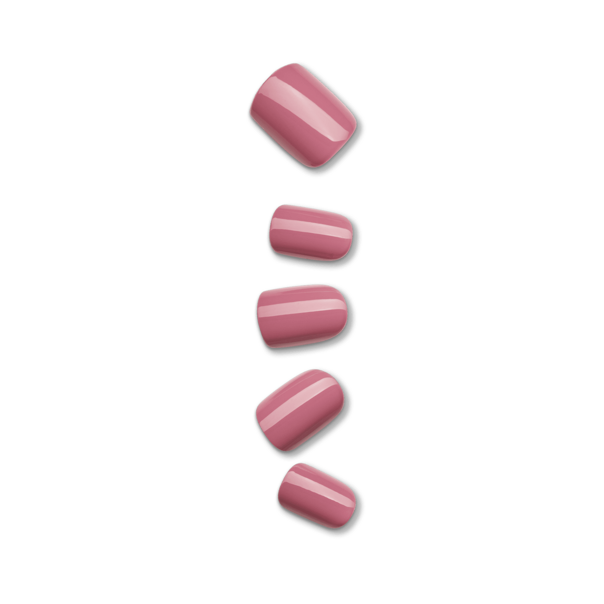 Impress Color No Glue Fake Press On Nails - Petal Pink | Solid, Pink, Short, Squoval, Manicure