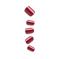 Impress Color No Glue Fake Press On Nails - Red Velvet | Solid, Red, Short, Squoval, Manicure