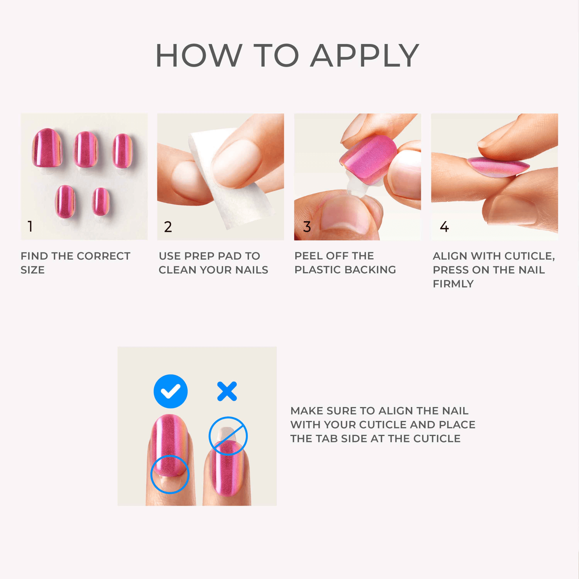 colorFX by Impress No Glue Fake Press On Nails - Starry | Solid, Pink, Short, Oval, Manicure