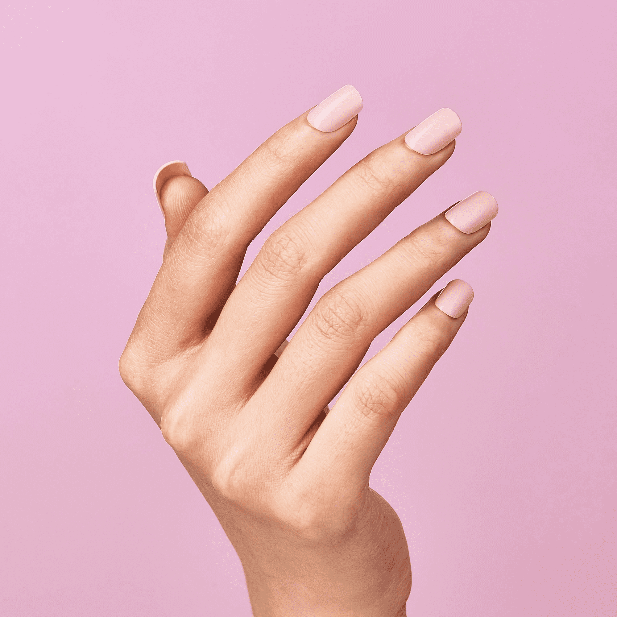 Impress Color No Glue Fake Press On Nails - Pick Me Pink | Solid, Pink, Short, Squoval, Manicure